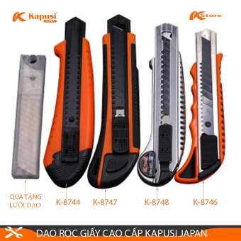 DAO RỌC GIẤY CAO CẤP KAPUSI JAPAN TẶNG KÈM LƯỠI DAO