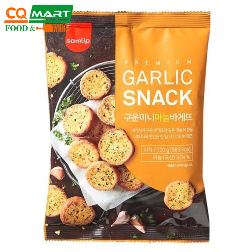 Bánh mì sấy bơ tỏi hàn quốc samlip túi 120g