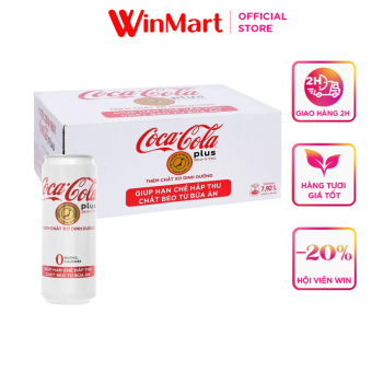 Thùng 24 lon nước giải khát Coca-Cola Plus 330ml