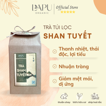 Trà shan tuyết, trà túi lọc LAPU ORGANIC - Chè shan tuyết thanh nhiệt, giải độc, lợi tiểu