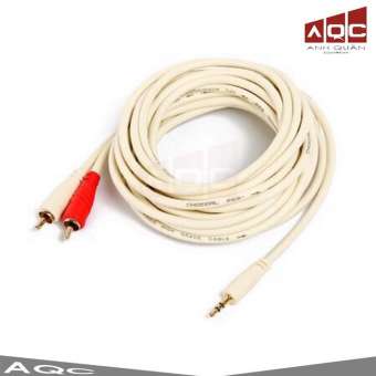 Dây loa 1 đầu 3.5mm ra 2 đầu av CHOSEAL loại đẹp đủ kích thước Chuyên cho phòng karaoke chuyên nghiệp