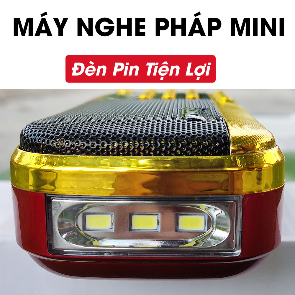 Loa nghe pháp mini kèm usb, thẻ nhớ chép sẵn hơn 300 bài pháp thoại nhiều chủ đề hay ý nghĩa giúp cuộc sống tốt đẹp hơn