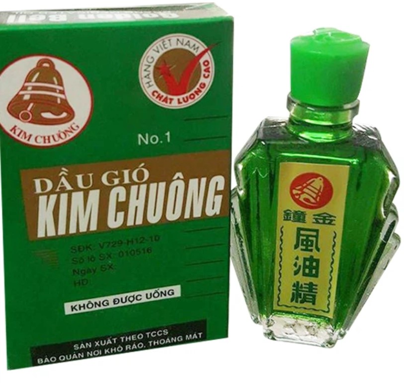RẺ VÔ ĐỐI))[7ml] 01 Dầu Gió Xanh Kim Chuông Giảm Sưng Viêm, Đau Đầu, Đau Bụng 7ml/chai(date 2024)
