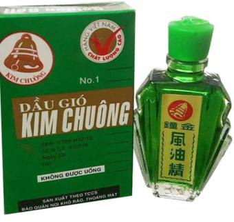 (7ml) 1 Dầu Gió Xanh Kim Chuông Giảm Sưng Viêm, Đau Đầu, Đau Bụng 7ml/chai
