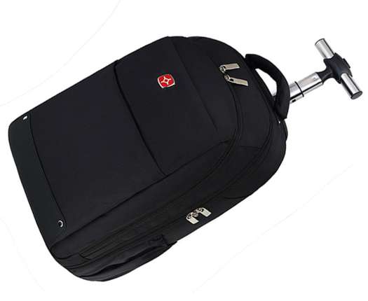 Ba lô có bánh xe tay kéo cho người lớn du lịch đi làm size 18 màu đen TL550