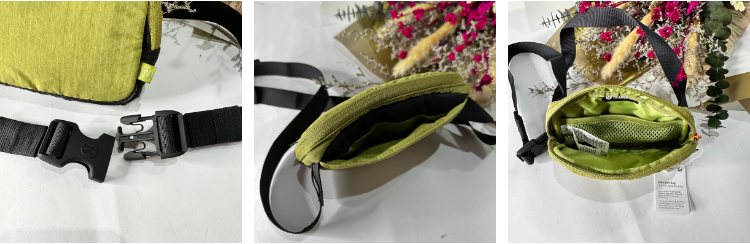 NEW Lululemon Mini Belt Bag Bronze Green/Black 0.7L