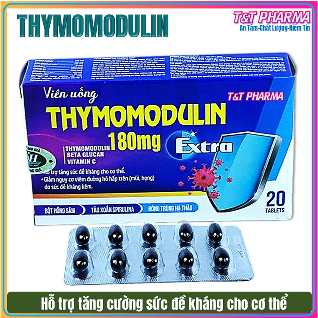 Viên uống Thymomodulin 180mg tăng cường sức đề kháng, phòng tránh bệnh đường hô hấp