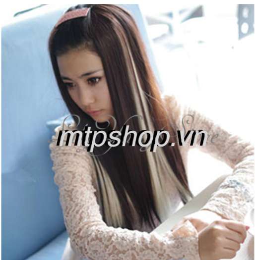 Combo 2 line tóc giả màu trắng