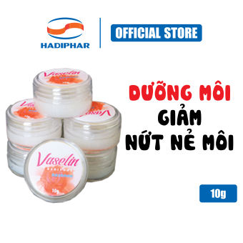 Kem dưỡng môi chống nẻ Vaseline Hadiphar - Dưỡng môi, giảm nứt nẻ môi [Hàng chính hãng]