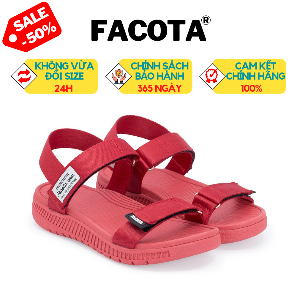 [FACOTA CHÍNH HÃNG] Giày Dép Sandals Facota Đỏ Nữ AN03 - Sandal Nữ Đẹp - Sandal đỏ