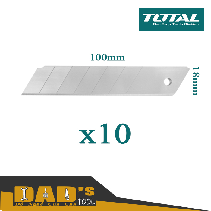 Lưỡi dao rọc giấy 18x100mm - total tht519181