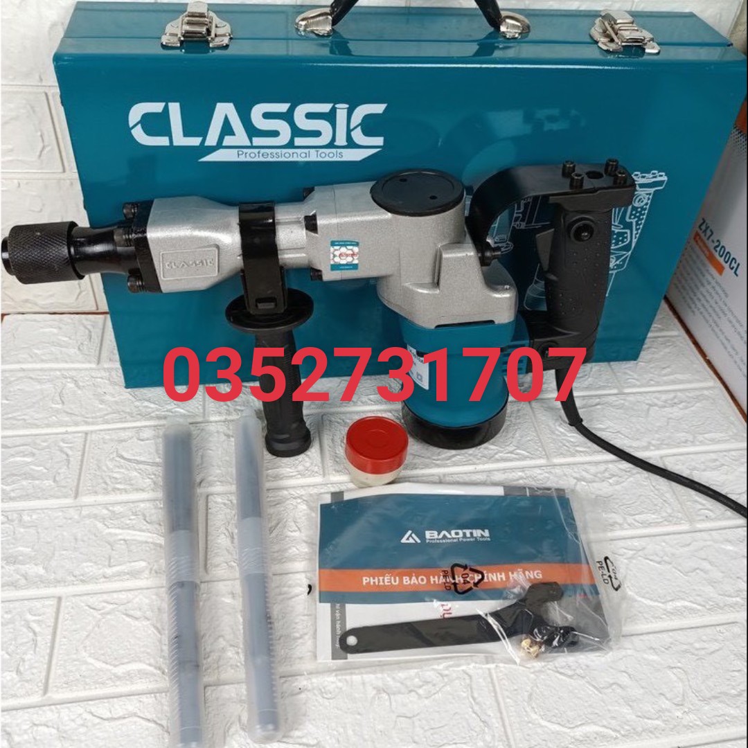 Máy đục bê tông classic cla -0810 -công xuất 1300w - bảo hành 6thang- máy kèm 2 mũi đục.