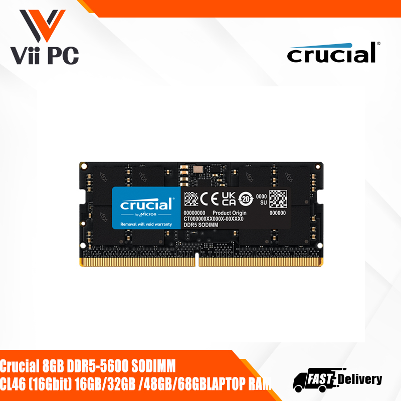 Crucial 64Gb Ddr5-5600 Udimm Ram For Faster Load Times & Enhanced