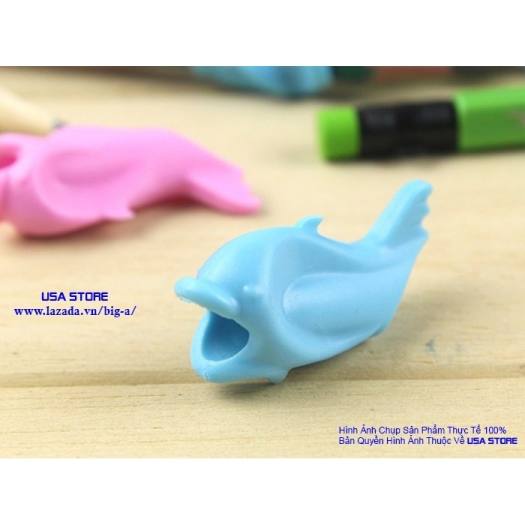 Xả Kho Đệm Tay Cầm Bút Cá Heo Không Mỏi Tay Cho Bé