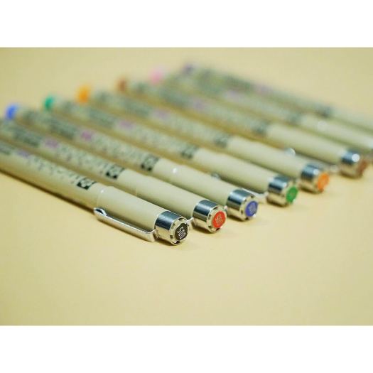 ✗  Bút line bút đi nét màu Sakura Micron - Bộ 8 màu