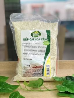 Gạo Nếp Cái Hoa Vàng Phú Minh Tâm - Túi 1KG