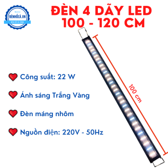 Đèn hồ cá ÁNH SÁNG TRẮNG VÀNG dành cho hồ từ 100cm đến 120cm