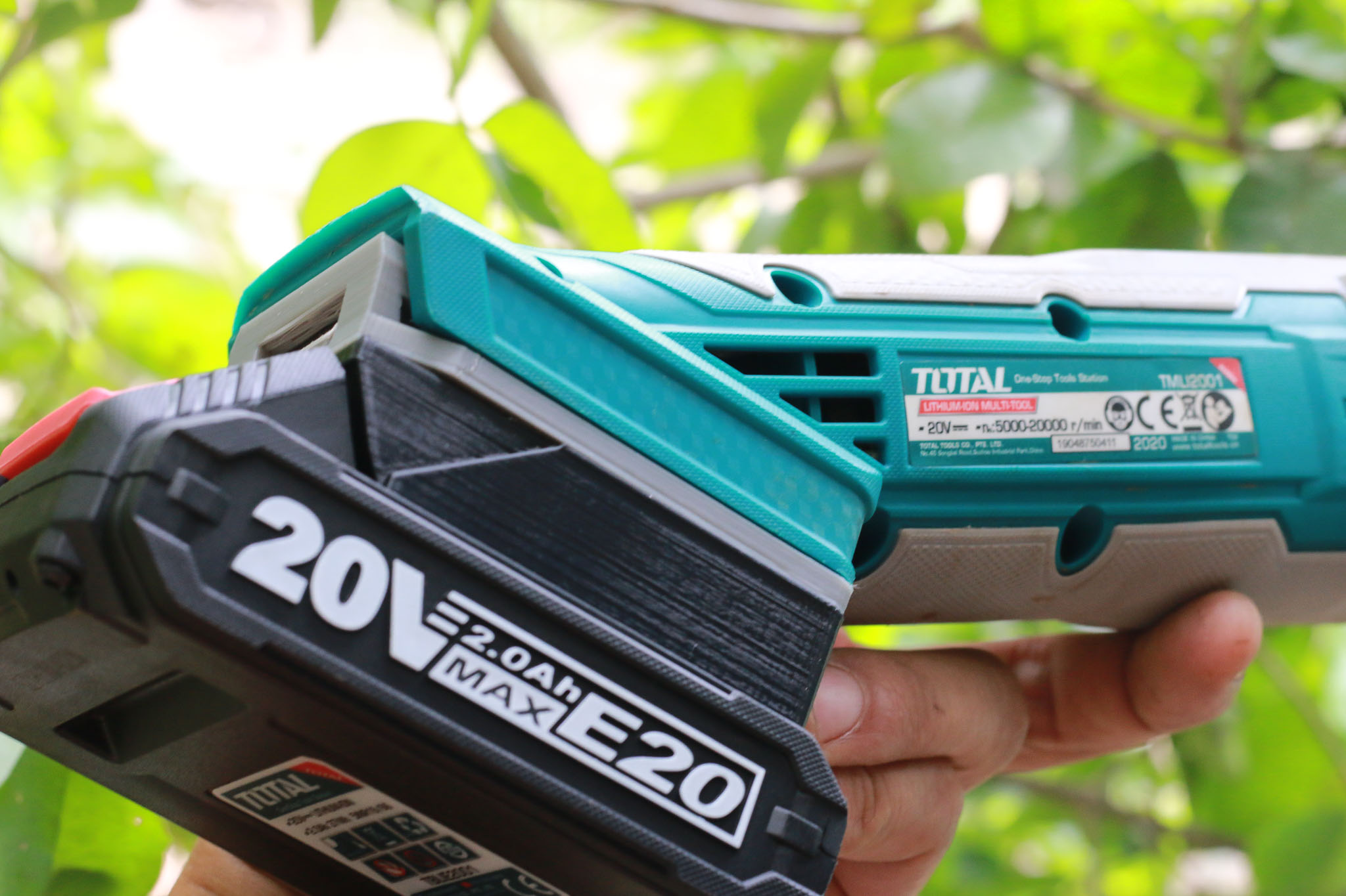 Đế chuyển pin total e20 cho máy ingco total p20s 20v max share