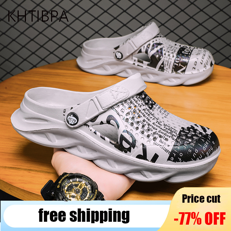 Khtibpa xăng đan nam xăng đan crocs mùa hè giày đi biển xăng đan thể thao ngoài trời dép đi biển cho nam