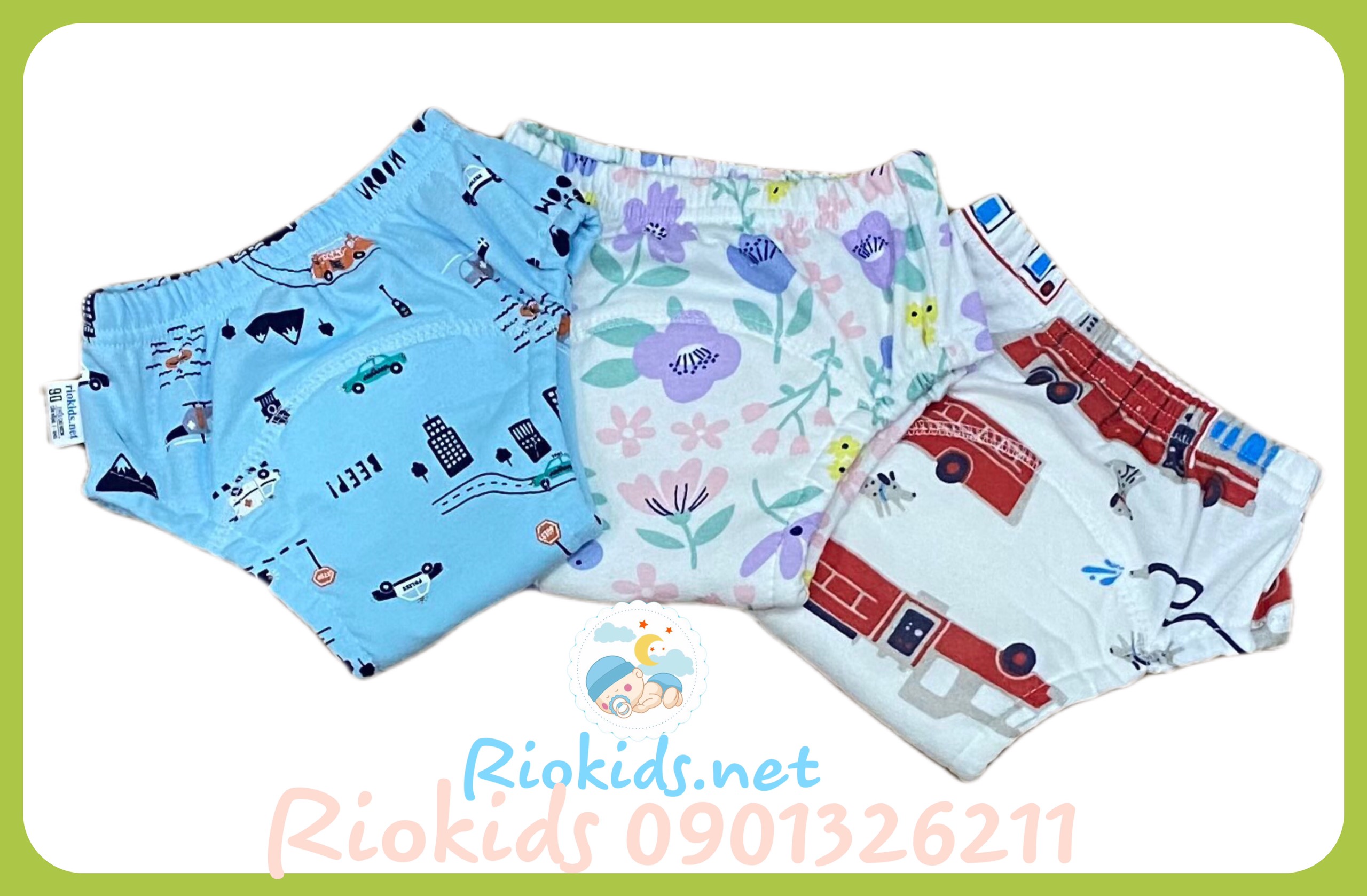  Combo 03 quần bỏ bỉm vải riokids siêu cao cấp dành cho bé 