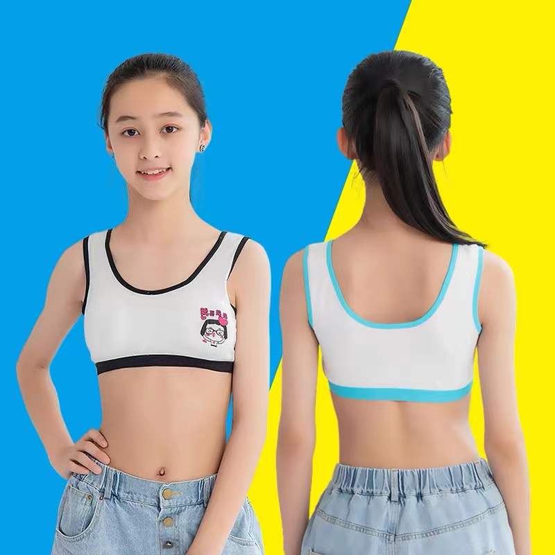 candy88 3pcs Teenage Girl Underwear Puberty Young Girls Small Bras