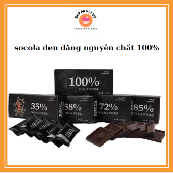 socola đen đắng nguyên chất 100 % không đường hộp 120gram
