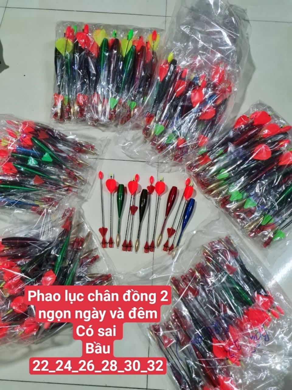 Phao câu cá phao câu lục tì bềnh chân đồng 1 ngọn ngày 1 ngọn đêm câu xa bờ đủ bầu 22-30