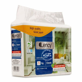 Khăn giấy lụa Lency cao cấp gói 1 kg (2 lớp) [Ảnh thật]