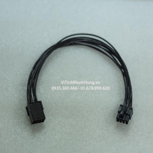 Dây nguồn nối dài 8 pin vga, dây điện chuẩn 18awg, dài 30cm.