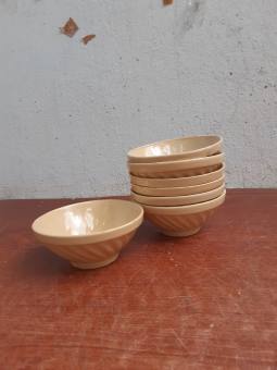 chén kiểu  xưa, chén đá 10 cái ( sành thô )