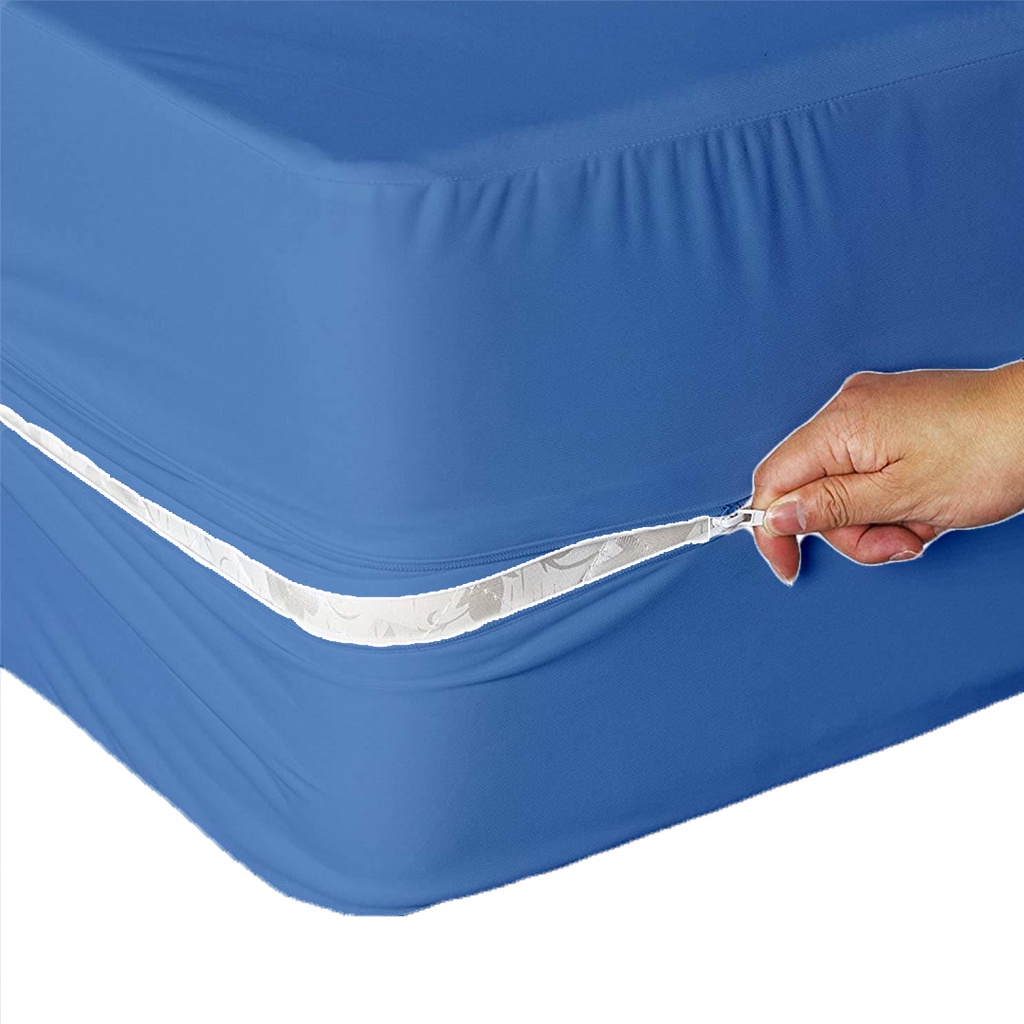 stretch zippered latex mattress cover