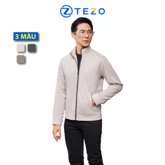 Áo khoác nam áo da lộn cao cấp cổ 5 phân lót lụa Tezo 22AD5T001