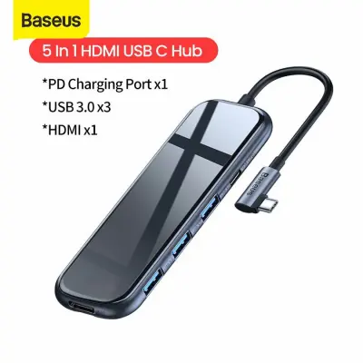 Baseus USB Type C HUB to HDMI RJ45 Multi USB 3.0 USB3.0 Power Adapter For MacBook Pro Air Dock 3 Port USB-C USB HUB Splitter Hab Computer Accessories (4)