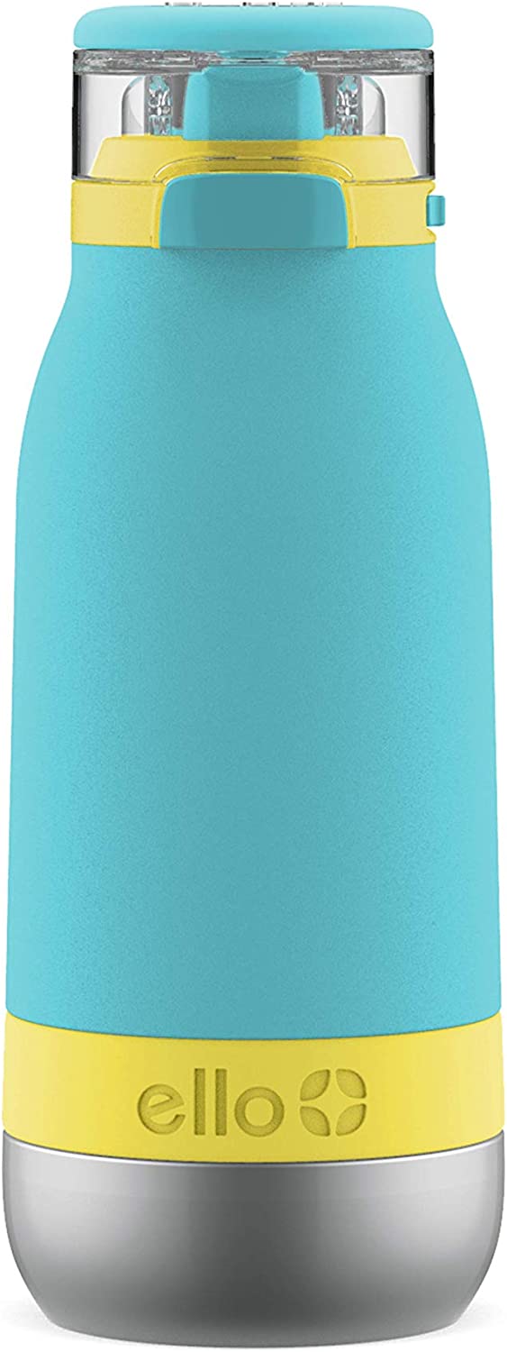 Ello Emma Vacuum Insulated Stainless Steel Kids Water Bottle with Gray