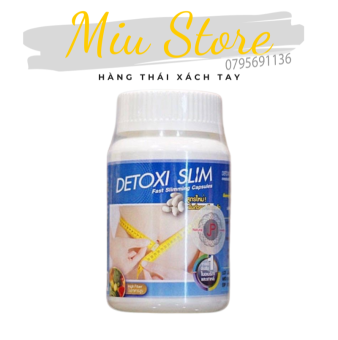 Viên Uống Detoxi Slim giảm bụng, hông, đùi, bắp tay, cellulite chuẩn Thái Lan