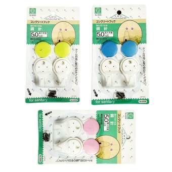 Bộ 2 móc dính tường có đinh vít 5kg Niheshi 6006 (Giao hàng ngầu nhiên)