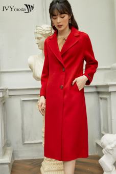 Áo khoác dạ lông cừu cao cấp IVY Moda MS 77M6815