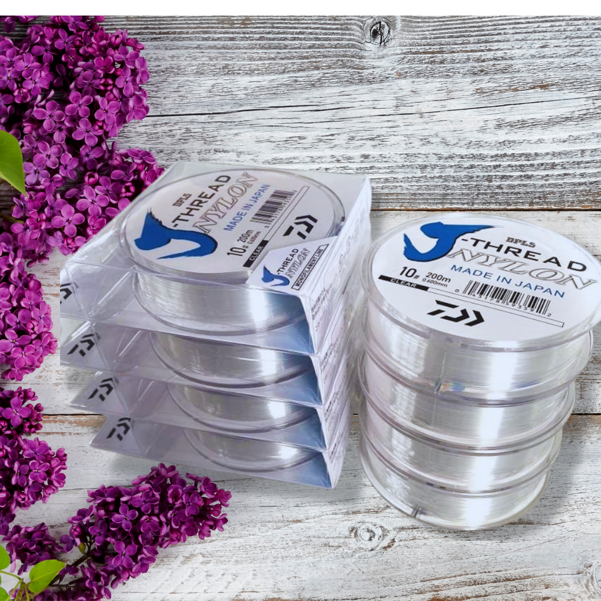Cước câu cá Nhật Daiwa J-Thread 200M, cước tàng hình, siêu bền, tải cá tốt.