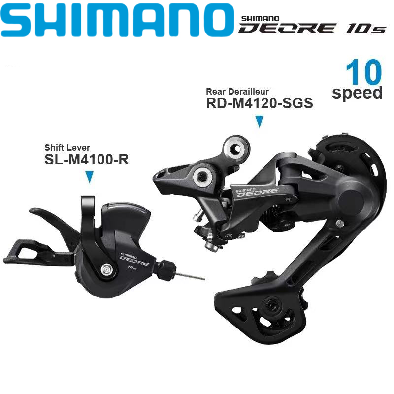 SHIMANO DEORE M4100 10/11 Speed MTB Mountain Bike Groupset SL-M4100-R Shifter RD-M4100-SGS/RD-M5120-SGS Rear Derailleur Bicycle Parts