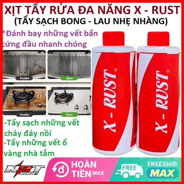 Chai xịt tẩy rửa bếp đa năng, tẩy sạch vết bẩn cứng đầu mùi thơm dễ chịu, nhà nhà tin dùng, Nước tẩy rửa đa năng - Nước Tẩy Rửa X-RUST