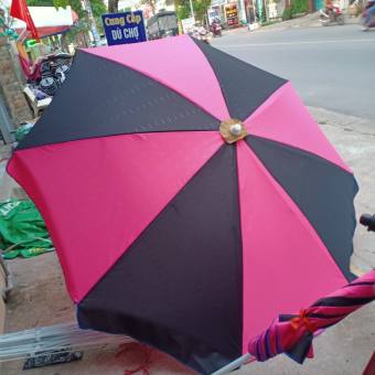 Dù che nắng ngoài trời dù che nắng dù chính tâm loại lớn KHÔNG KÈM ĐẾ - Đường kính 2m2 cao 2m5 chất liệu Polyester chống thắm nước bền màu độ bền cao sử dụng lâu dài