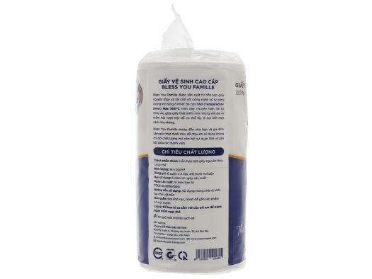 6 cuộn giấy vệ sinh Bless You Famille 3 lớp