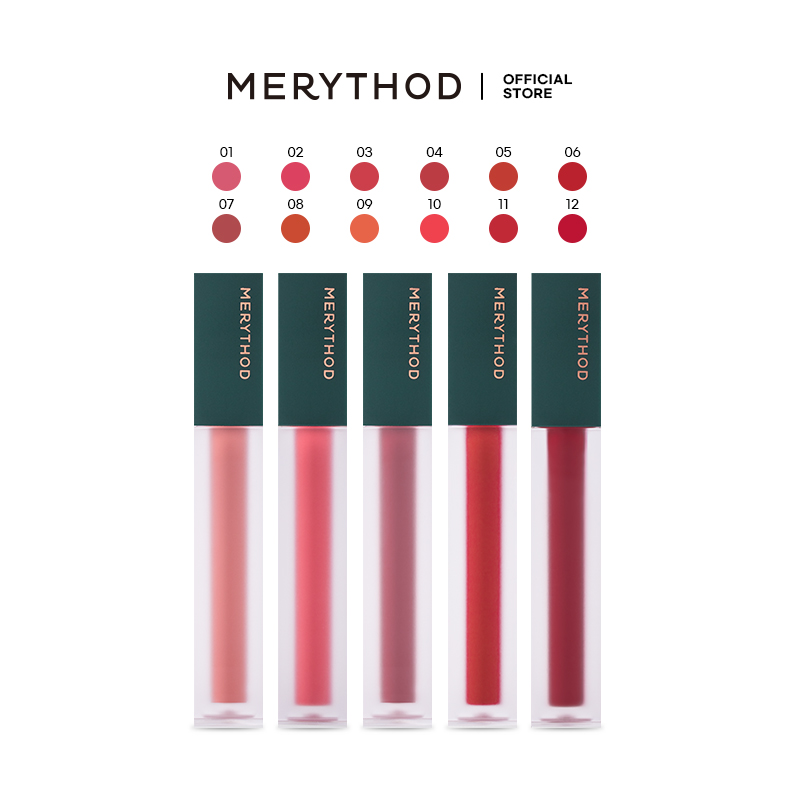 Gambar MERYTHOD Reel Tattoo Velvet Lip Tint Lip Stain Matte Quick Setting Made in Korea