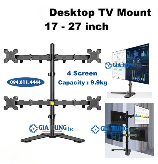 Giá treo màn hình máy tính 4 màn hình dw240t