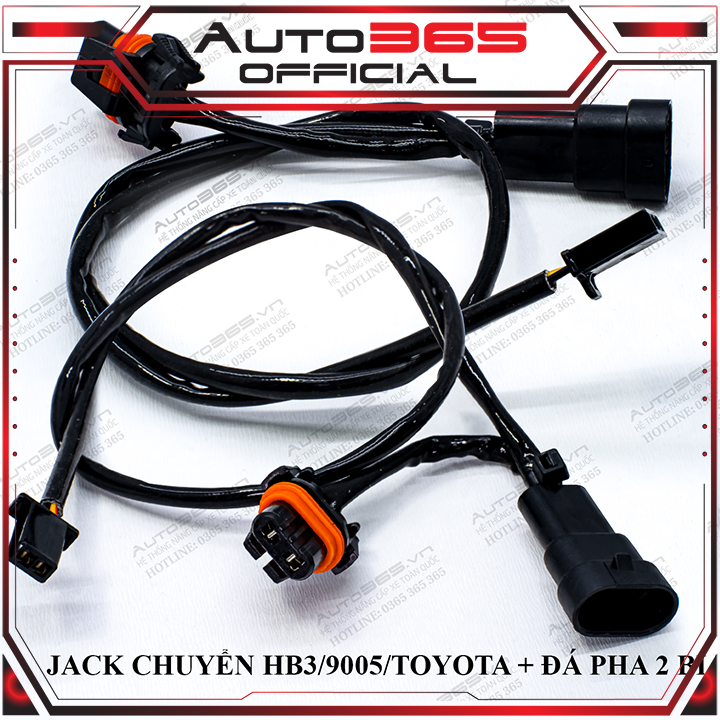 JACK CHUYỂN HB3 - 9005-TOYOTA VÀ ĐÁ PHA 2 BI