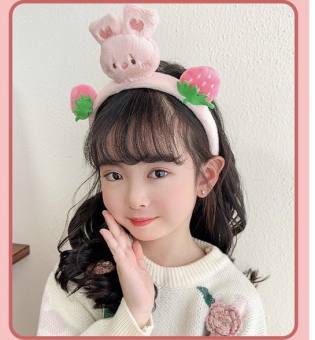 Bờm cài tóc hình thỏ dâu xinh yêu cho bé