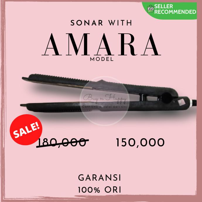 Catokan Rambut Sonar Amara Sn-820 Catok Rambut 2 In 1 Original Import Terbaik Dikelasnya