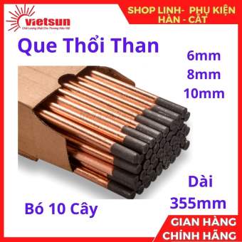 Que thổi than Cacbon dùng cho cắt kim loại ( bó 10 cây que ).