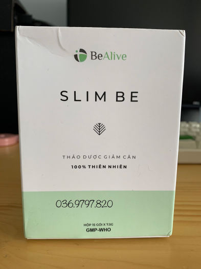 Liệu trình 2 hộp Giảm cân Slim Be - Hạn chế hấp thu mỡ thừa - Mẫu mới của giảm cân Cường Anh