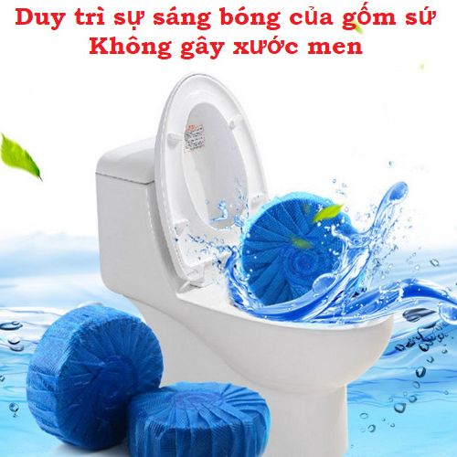 COMBO 10 VIÊN TẨY RỬA VỆ SINH BỒN CẦU SIÊU SẠCH - VIÊN THẢ BỒN CẦU DIỆT KHUẨN VÀ KHỬ MÙI BỒN CẦU CỰC TỐT - TÚI 10 VIÊN TẨY KHỬ KHUẨN TOILET CỰC SẠCH